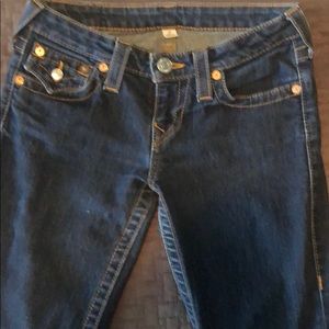True religion dark boot cut jeans